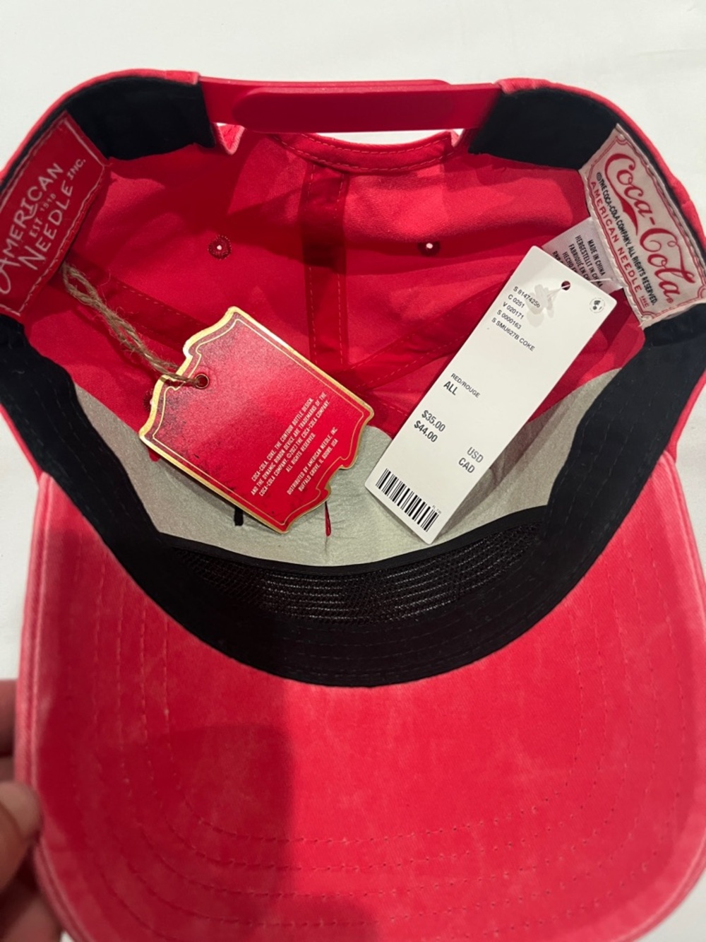 Coca-Cola Red Cap with White Script Logo - Picture 3 of 5